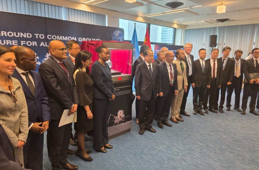 His Excellency Ambassador Mohammad Kamran Akthar attended a handover ceremony for the Chinese Chang’e-6 Lunar Sample to the UN in Vienna.