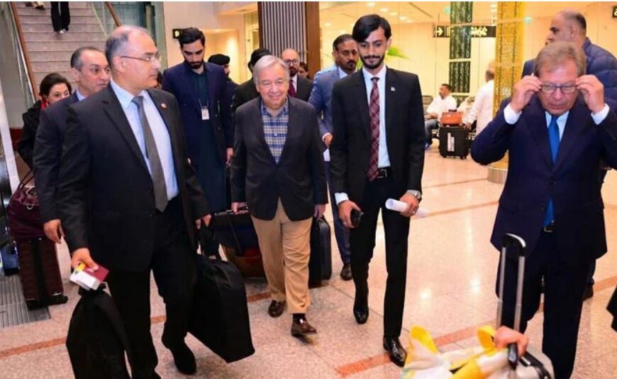 اقوام متحدہ کے سیکرٹری جنرل کا دورہ مکمل، عالمی امن کیلئے پاکستانی کردار کی تحسین