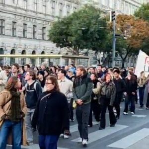 *Protests in Austria against budget cuts for universities*